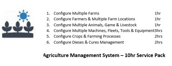 Agriculture Management System 10hr Service Pack